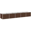 Pakelta sodo lova Juoda 400 x 80 x 55 cm