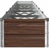 Pakelta sodo lova Juoda 480 x 40 x 24 cm