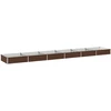 Pakelta sodo lova Juoda 480 x 80 x 24 cm