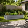 Pakelta sodo lova Pilka 100 x 40 x 24 cm