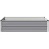 Pakelta sodo lova Pilka 100 x 80 x 24 cm