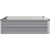 Pakelta sodo lova Pilka 100 x 80 x 24 cm