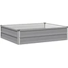 Pakelta sodo lova Pilka 100 x 80 x 24 cm