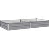 Pakelta sodo lova Pilka 160 x 80 x 24 cm