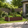 Pakelta sodo lova Ruda 100 x 80 x 24 cm Galvanizuotas plienas