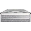 Pakelta sodo lova Sidabrinė 240 x 80 x 24 cm cinkuotas