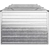 Pakelta sodo lova Sidabrinė 240 x 80 x 55 cm cinkuotas