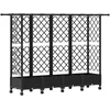 Pakeltas lovas su trelėmis ir stogu Juoda 202,5 x 40 x 127 cm