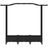 Pakeltas lovas su trelėmis ir stogu Juoda 169 x 40 x 129 cm PP