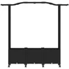 Pakeltas lovas su trelėmis ir stogu Juoda 164 x 40 x 144 cm PP