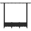 Pakeltas lovas su trelėmis ir stogu Juoda 164 x 40 x 127 cm PP