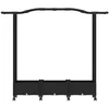 Pakeltas lovas su trelėmis ir stogu Juoda 169 x 40 x 129 cm PP