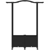 Pakeltas lovas su trelėmis ir stogu Juoda 125 x 40 x 144 cm PP