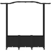 Pakeltas lovas su trelėmis ir stogu Juoda 164 x 40 x 144 cm PP