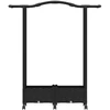 Pakeltas lovas su trelėmis ir stogu Juoda 124 x 40 x 129 cm PP
