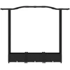Pakeltas lovas su trelėmis ir stogu Juodas 169 x 40 x 125 cm PP