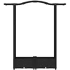 Pakeltas lovas su trelėmis ir stogu Juodas 124 x 40 x 125 cm PP