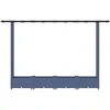 Pakeltas lovas su trelėmis ir stogu Pilka 203 x 40 x 123 cm PP