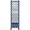 Pakeltas lovas su trelėmis ir stogu Pilka 124 x 40 x 129 cm PP