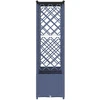 Pakeltas lovas su trelėmis ir stogu Pilka 203 x 40 x 138 cm PP