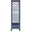 Pakeltas lovas su trelėmis ir stogu Pilka 163 x 40 x 129 cm PP