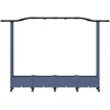 Pakeltas lovas su trelėmis ir stogu Pilka 207 x 40 x 129 cm PP