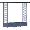 Pakeltas lovas su trelėmis ir stogu Pilka 164 x 40 x 121 cm PP