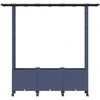 Pakeltas lovas su trelėmis ir stogu Pilka 162,5 x 40 x 142 cm