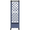 Pakeltas lovas su trelėmis ir stogu Pilka 124 x 40 x 129 cm PP