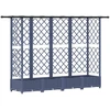 Pakeltas lovas su trelėmis ir stogu Pilka 202,5 x 40 x 123 cm