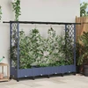 Pakeltas lovas su trelėmis ir stogu Pilka 203 x 40 x 127 cm PP