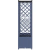 Pakeltas lovas su trelėmis ir stogu Pilka 202 x 40 x 138 cm PP