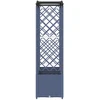 Pakeltas lovas su trelėmis ir stogu Pilka 204 x 40 x 141 cm PP