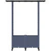 Pakeltas lovas su trelėmis ir stogu Pilka 124,5 x 40 x 142 cm