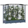 Pakeltas lovas su trelėmis ir stogu Pilka 203,5 x 40 x 125 cm