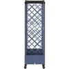 Pakeltas lovas su trelėmis ir stogu Pilka 203,5 x 40 x 129 cm