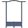Pakeltas lovas su trelėmis ir stogu Pilka 124 x 40 x 129 cm PP