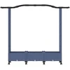 Pakeltas lovas su trelėmis ir stogu Pilka 169 x 40 x 129 cm PP