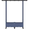 Pakeltas lovas su trelėmis ir stogu Pilka 122,5 x 40 x 127 cm
