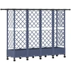 Pakeltas lovas su trelėmis ir stogu Pilka 202,5 x 40 x 127 cm