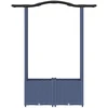 Pakeltas lovas su trelėmis ir stogu Pilka 125 x 40 x 138 cm PP
