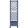 Pakeltas lovas su trelėmis ir stogu Pilka 124 x 40 x 129 cm PP
