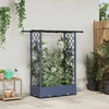 Pakeltas lovas su trelėmis ir stogu Pilka 122,5 x 40 x 123 cm