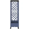 Pakeltas lovas su trelėmis ir stogu Pilka 203,5 x 40 x 129 cm