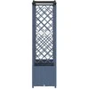 Pakeltas lovas su trelėmis ir stogu Pilka 204 x 40 x 141 cm PP