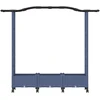 Pakeltas lovas su trelėmis ir stogu Pilka 169 x 40 x 129 cm PP