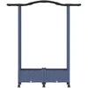 Pakeltas lovas su trelėmis ir stogu Pilka 124 x 40 x 129 cm PP