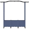 Pakeltas lovas su trelėmis ir stogu Pilka 164 x 40 x 144 cm PP