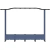 Pakeltas lovas su trelėmis ir stogu Pilka 207 x 40 x 129 cm PP