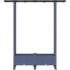 Pakeltas lovas su trelėmis ir stogu Pilka 122,5 x 40 x 127 cm